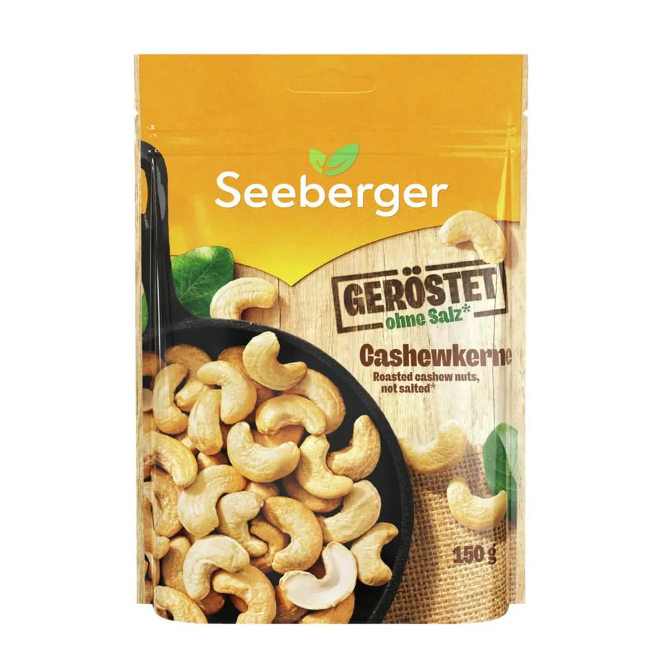 seeberger-cashewkerne-ger-stet-n-sse-5x150-g-vegan image 1