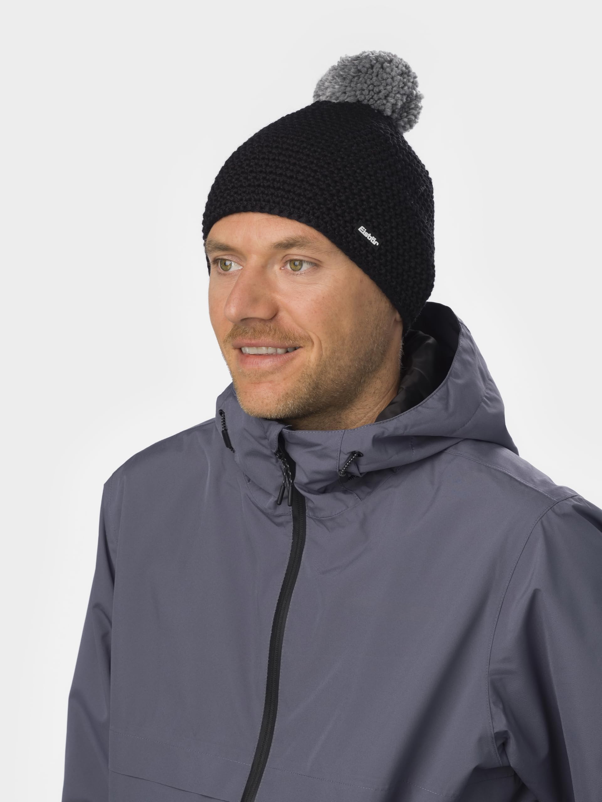 eisb-r-alba-jamie-pompon-strickm-tze-schwarz-unisex image 6