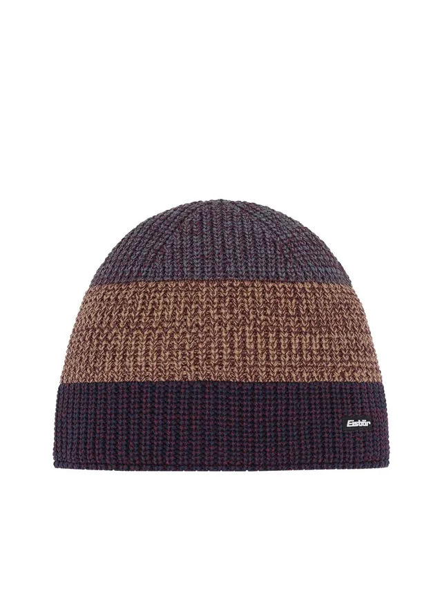 eisb-r-alba-caris-m-tze-merino-gestreift-bommel-rot-unisex image 1