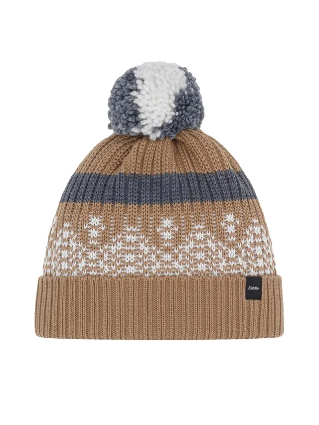 eisb-r-star-norrak-pompon-m-tze-cappuccino-merino-bommelm-tze image 1