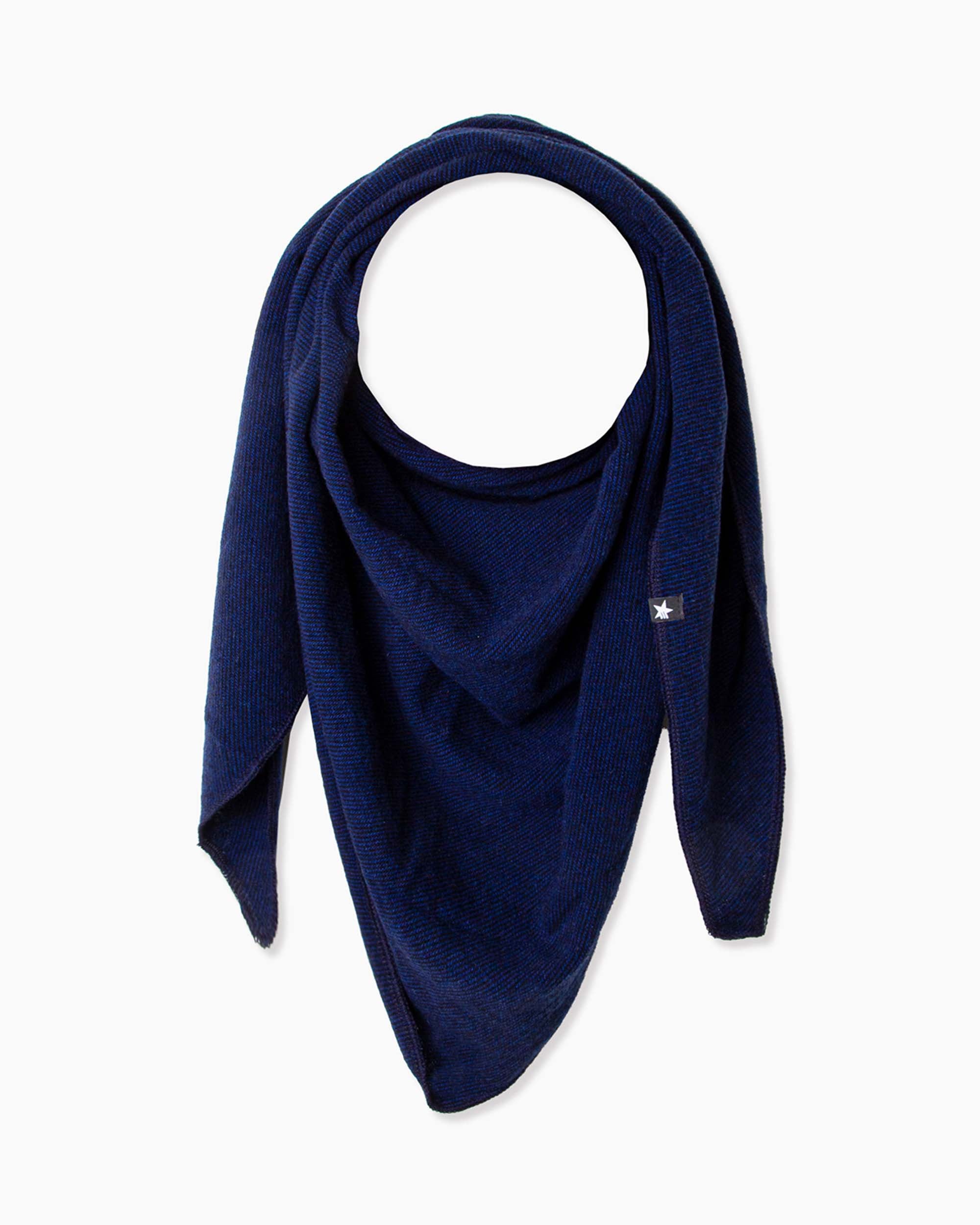 esperando-maya-triangle-schal-navy-lammwolle-zweifarbig image 1