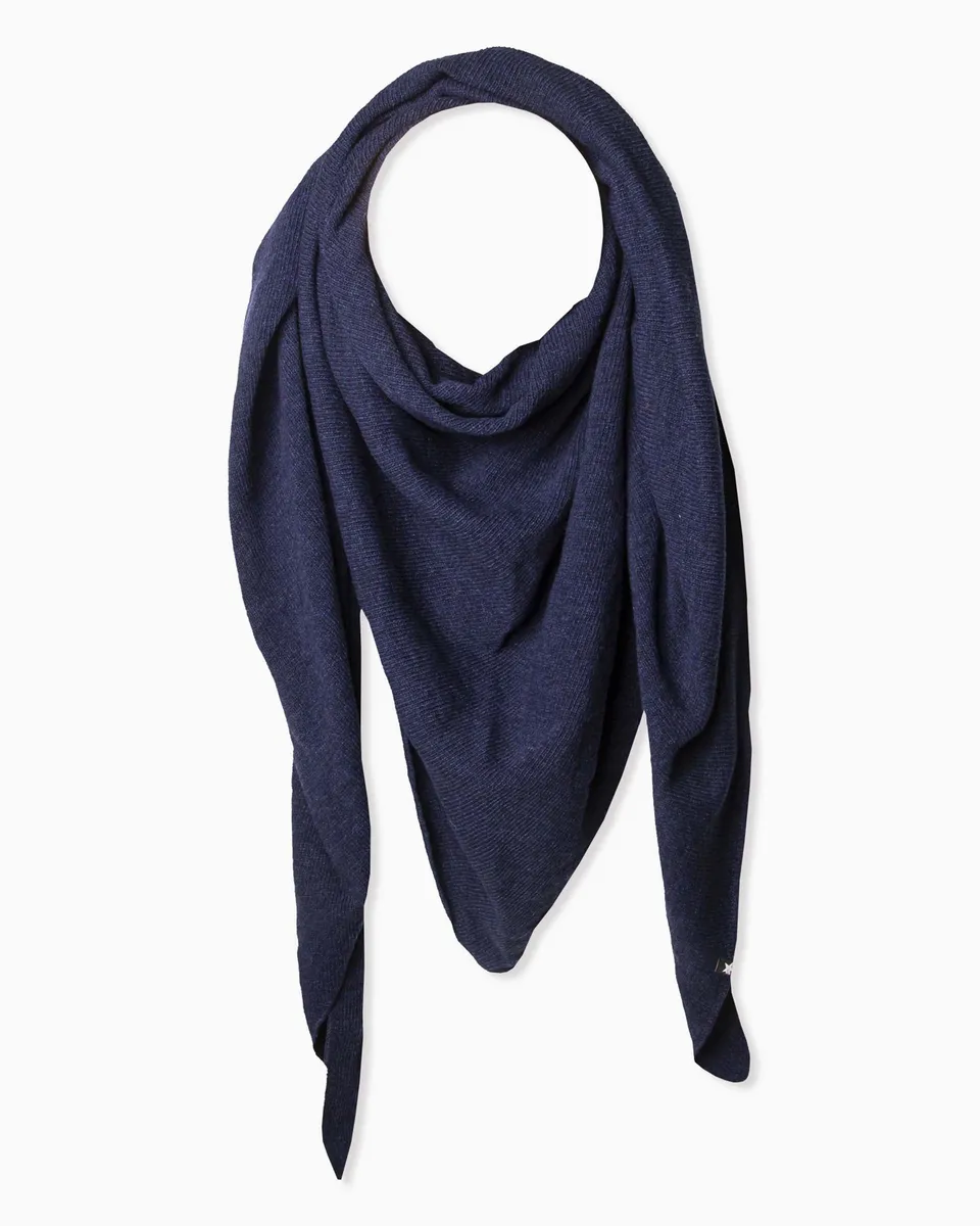 esperando-zoe-triangle-schal-navy-lammwolle-xxl image 1