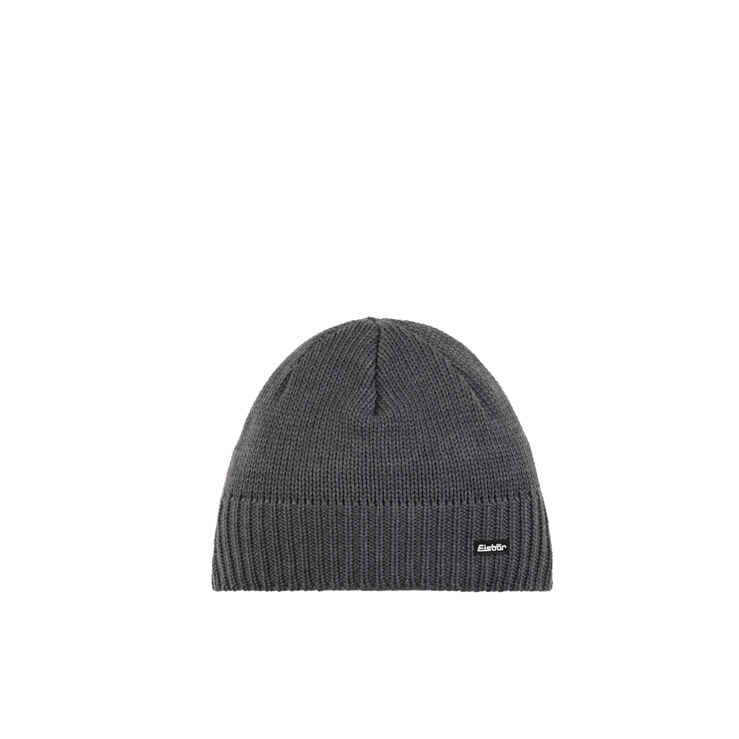 eisb-r-trop-m-tze-grau-einfarbig-klassische-beanie-xl image 1