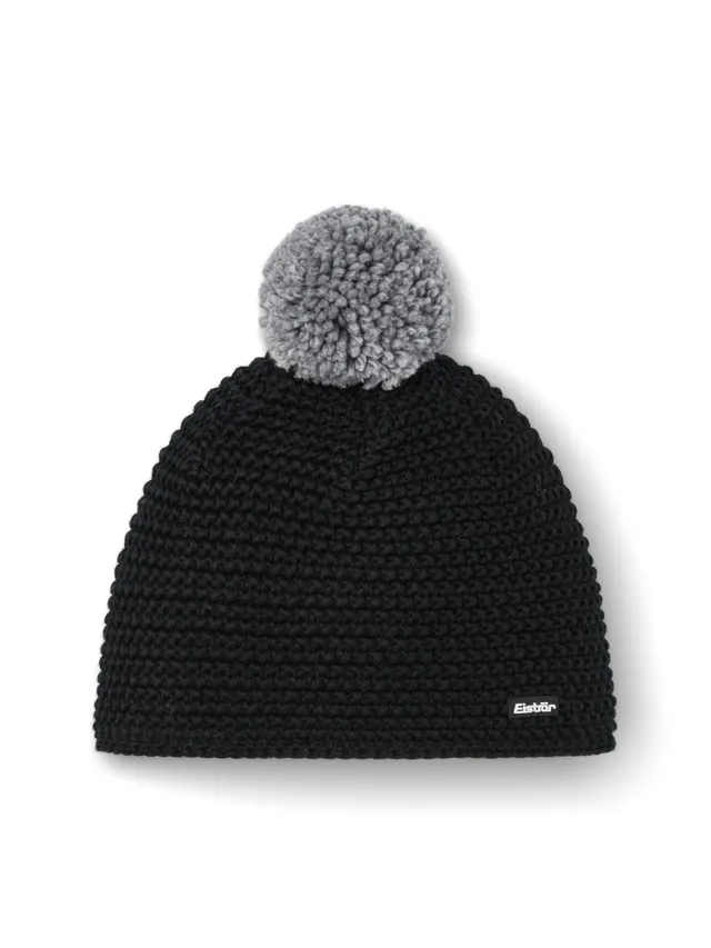 eisb-r-alba-jamie-pompon-strickm-tze-schwarz-unisex image 1