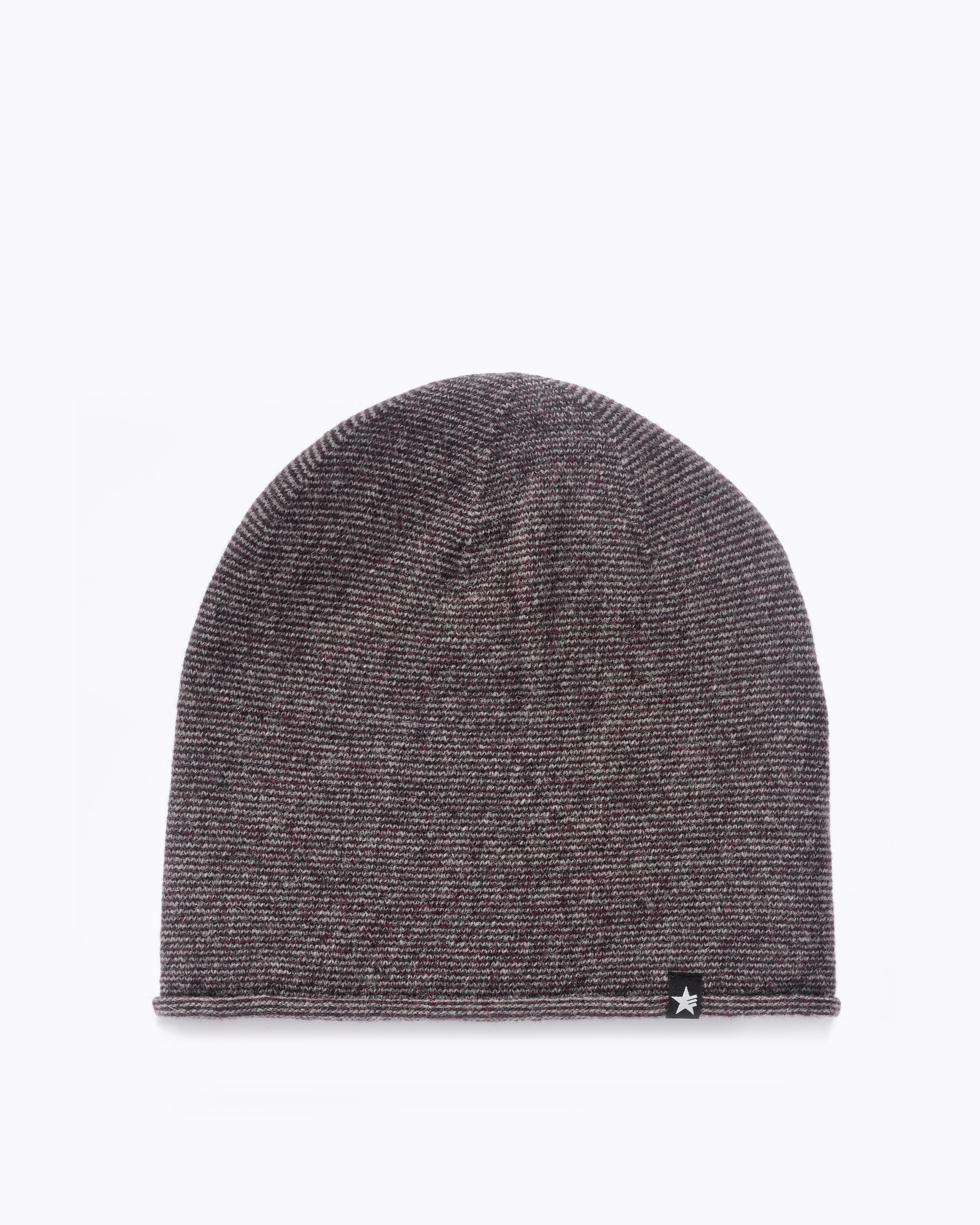esperando-slap-beanie-grau-aubergine-grey-lammwolle image 1