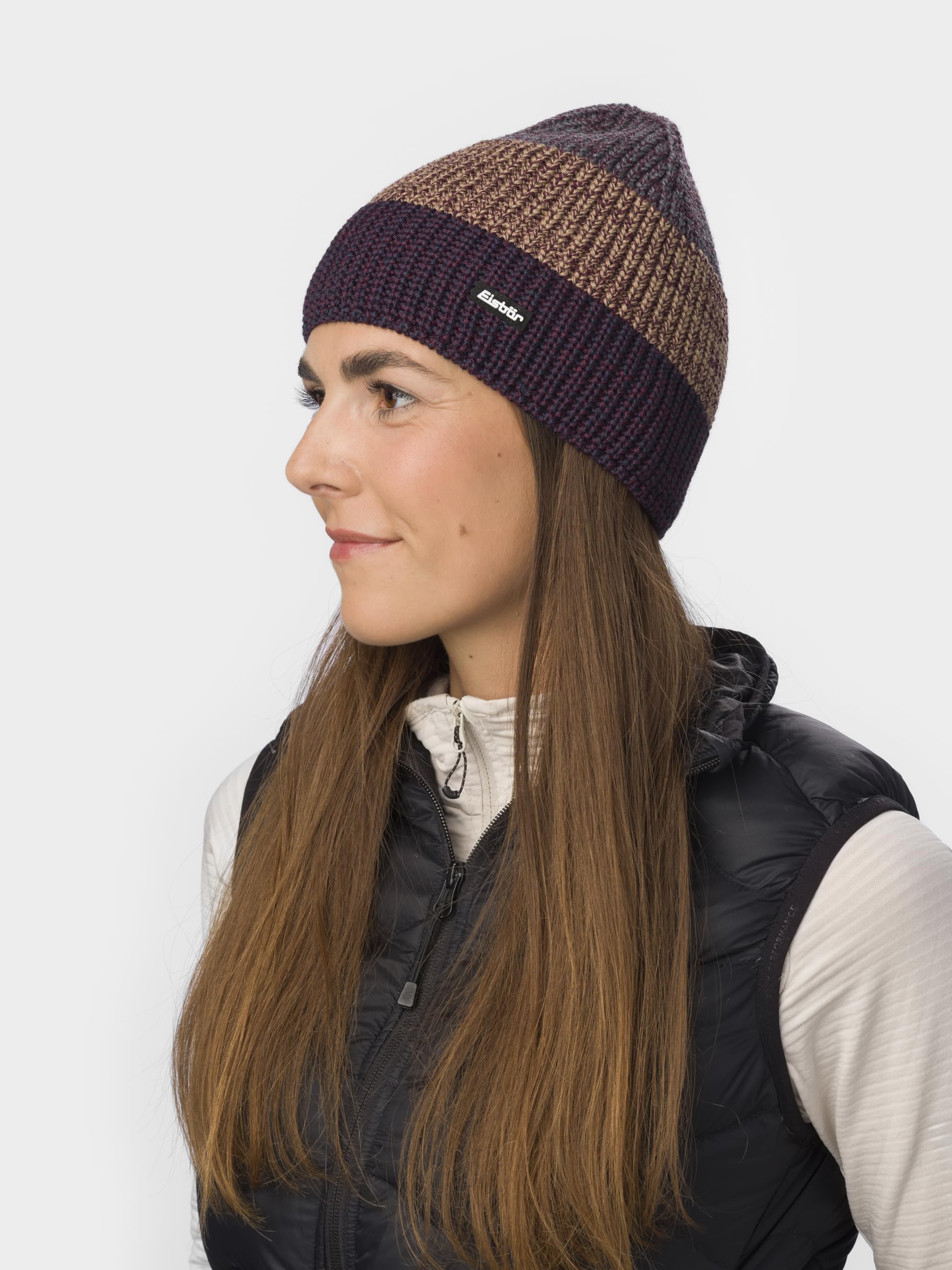 eisb-r-alba-caris-m-tze-merino-gestreift-bommel-rot-unisex image 4