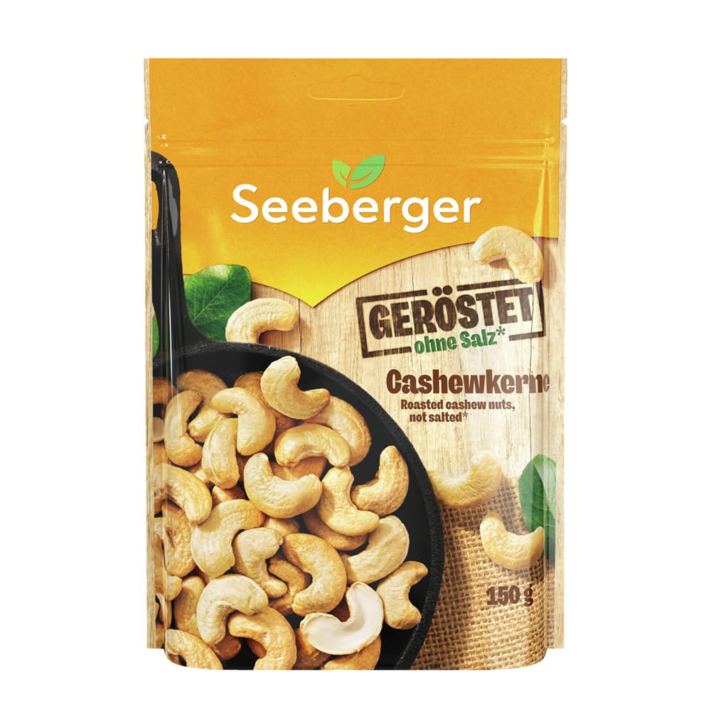 seeberger-cashewkerne-ger-stet-n-sse-5x150-g-vegan image 1