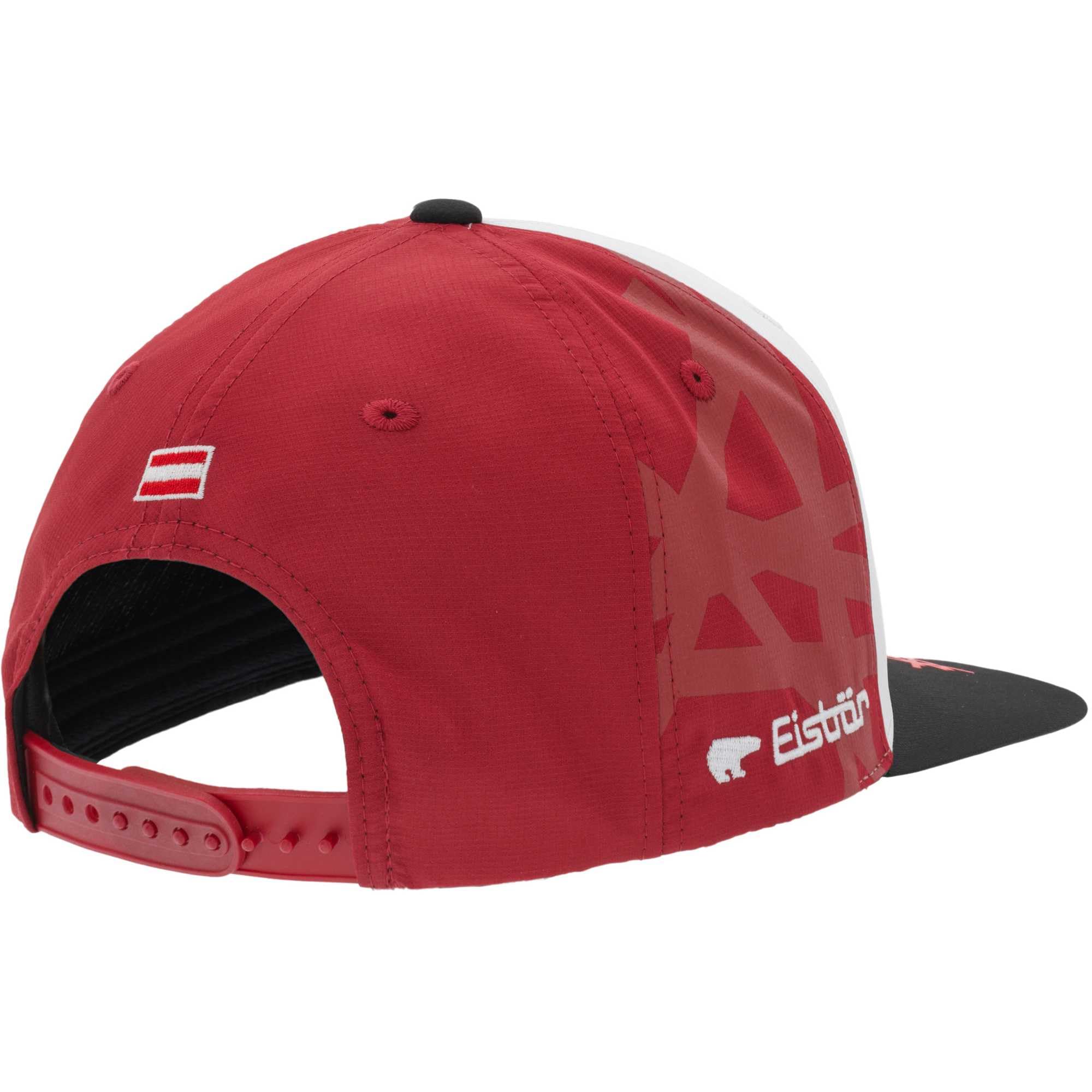 eisb-r-rato-snapback-cap-ska-rot-wei-ski-austria image 2